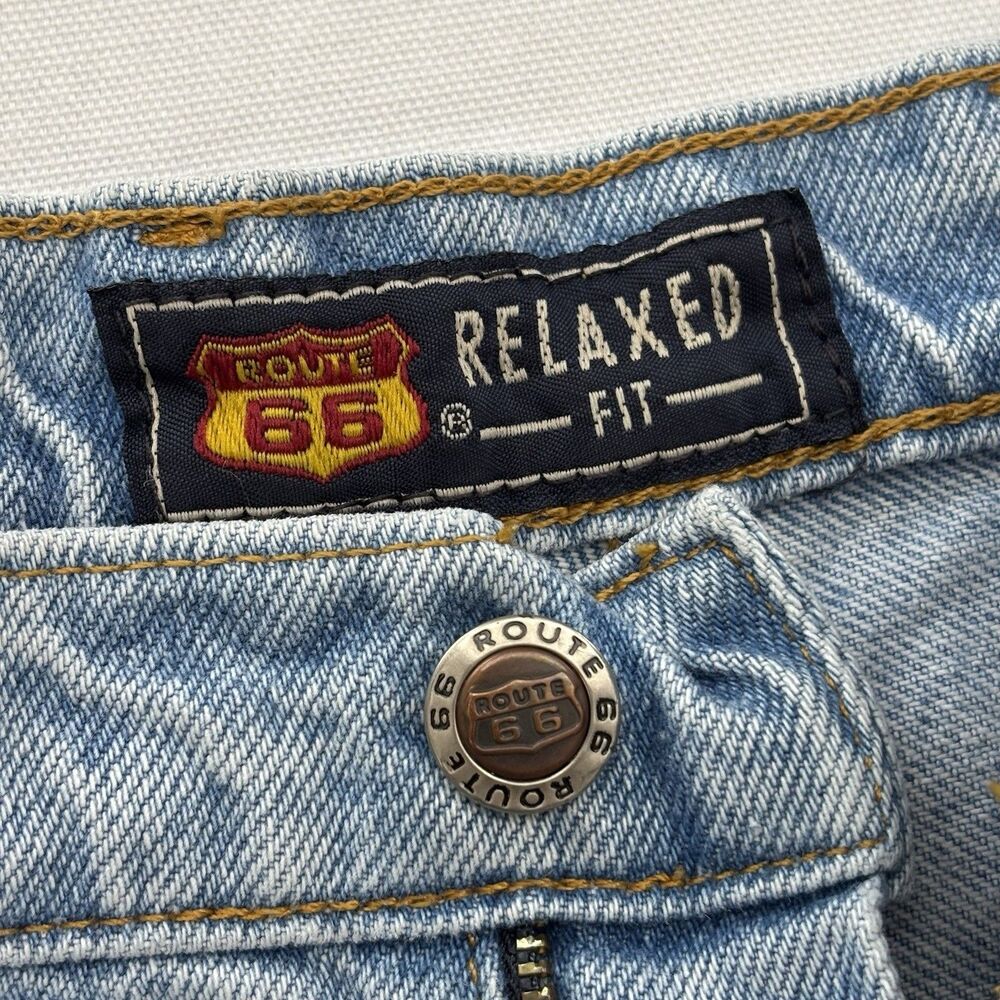 Vintage Route 66 Relaxed Fit Light Wash Mom Jeans Women's Size 18W High Rise - Picture 4 of 11